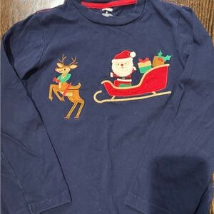Gymboree Festive Navy Long Sleeve Tee